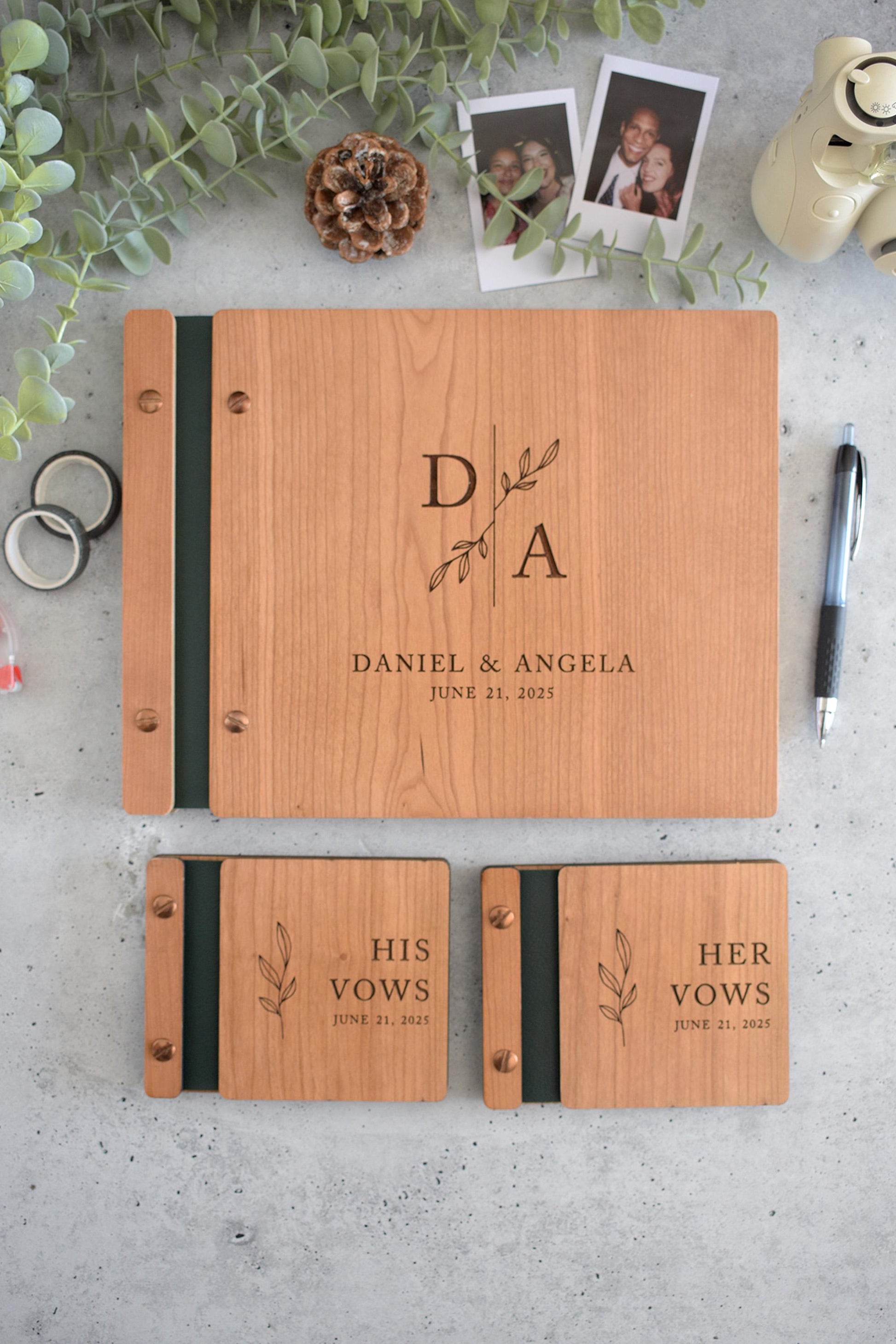 Minimalist Wooden Wedding Guest Book, Personalized Wedding Book, Polaroid Guestbook, Wedding and Engagement Gift, Wedding Photo Album, wooden guest book, wedding photo book, Wedding Guestbook, Wedding Guest Book, wedding gift, wedding book, wedding album, photo guest book, engagement gift, guest book wedding, polaroid guest book, wedding reception, sign in book