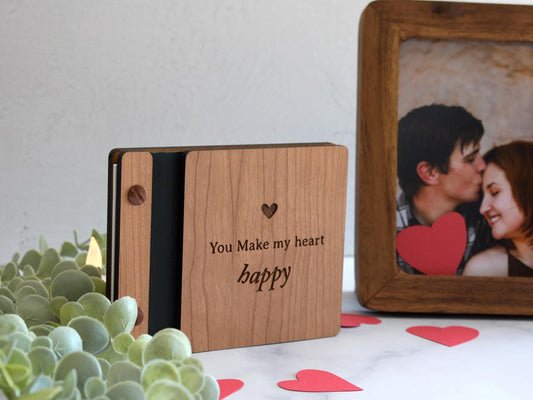 Scrapbook Valentines Gift for him, Personalized Anniversary Gift for her, Couples gift, Photo Album, Gifts for Boyfriend
