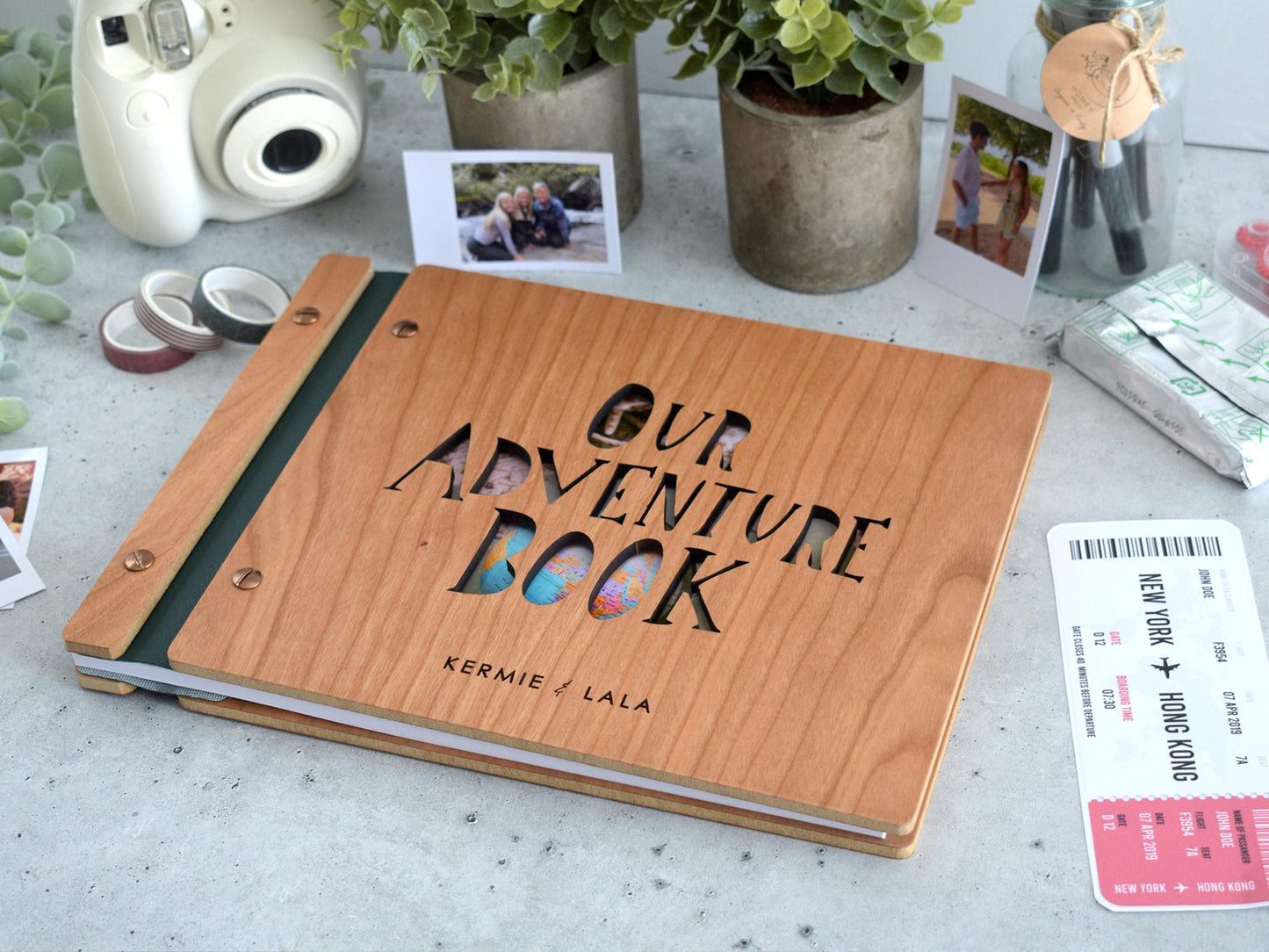 Adventure Book Scrapbook Valentines Gift for him, Personalized Anniversary Gift for her, Travel Scrapbook, Couples gift, Gifts for Boyfriend