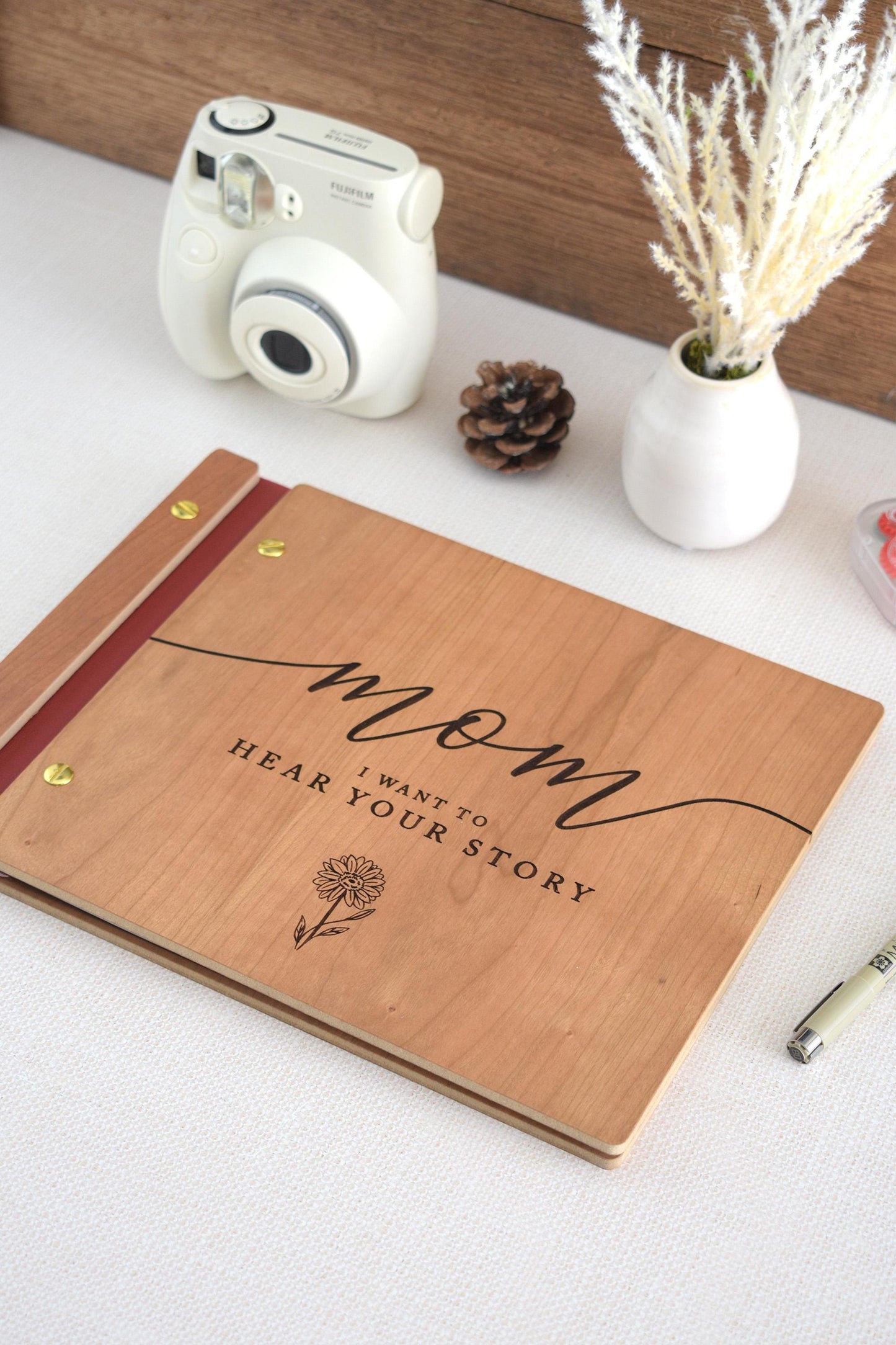 Personalized Mothers Day Scrapbook, Mom Journal, Mothers Day Gift from Kids, Birthday Gift for Mom, Gift for Her