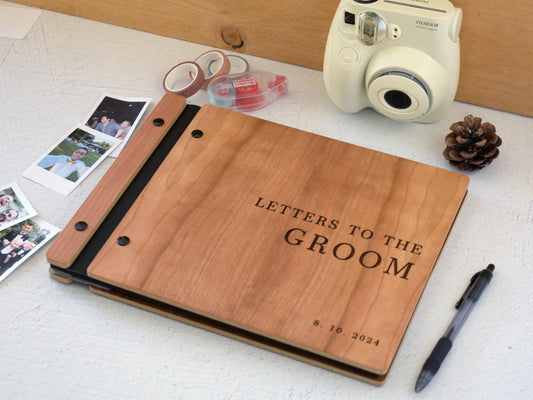 Personalized Letters to the Groom Gift, Wedding Gift, Letters to the Bride Book, Bridal Shower Gift, Engagement gift, Polaroid Guest Book