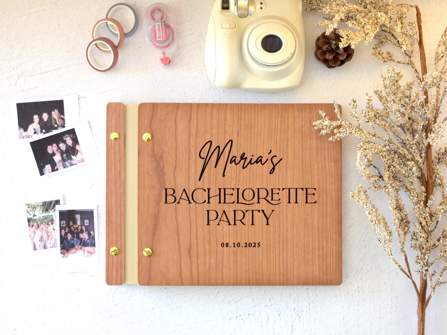 Custom Bachelorette Party Scrapbook, Letters to the Bride Book, Bridal Shower Gift, Wedding Gifts, Bachelorette Gifts, Bride Gift