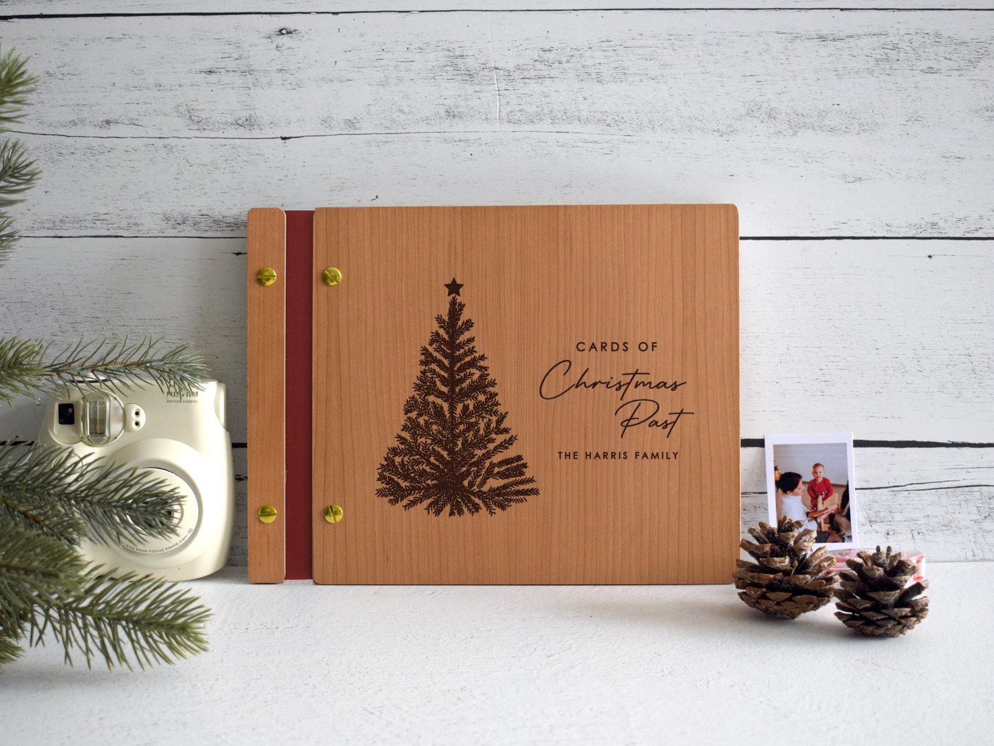 Christmas Tree Holiday Card Album, Christmas Memory Book, Christmas Photo Album, Family Christmas Gift, Holiday Gift For Family