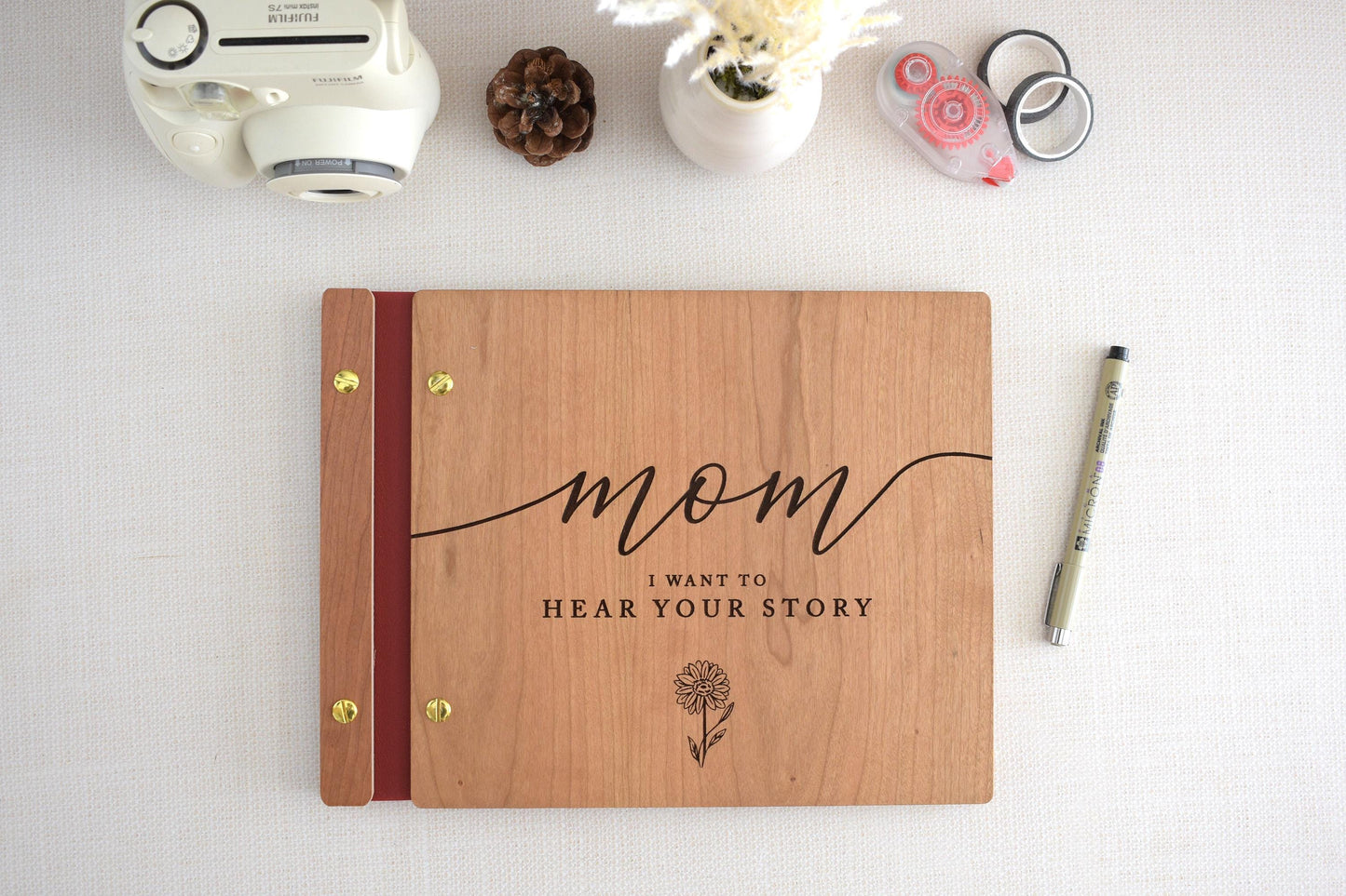 Personalized Mothers Day Scrapbook, Mom Journal, Mothers Day Gift from Kids, Birthday Gift for Mom, Gift for Her