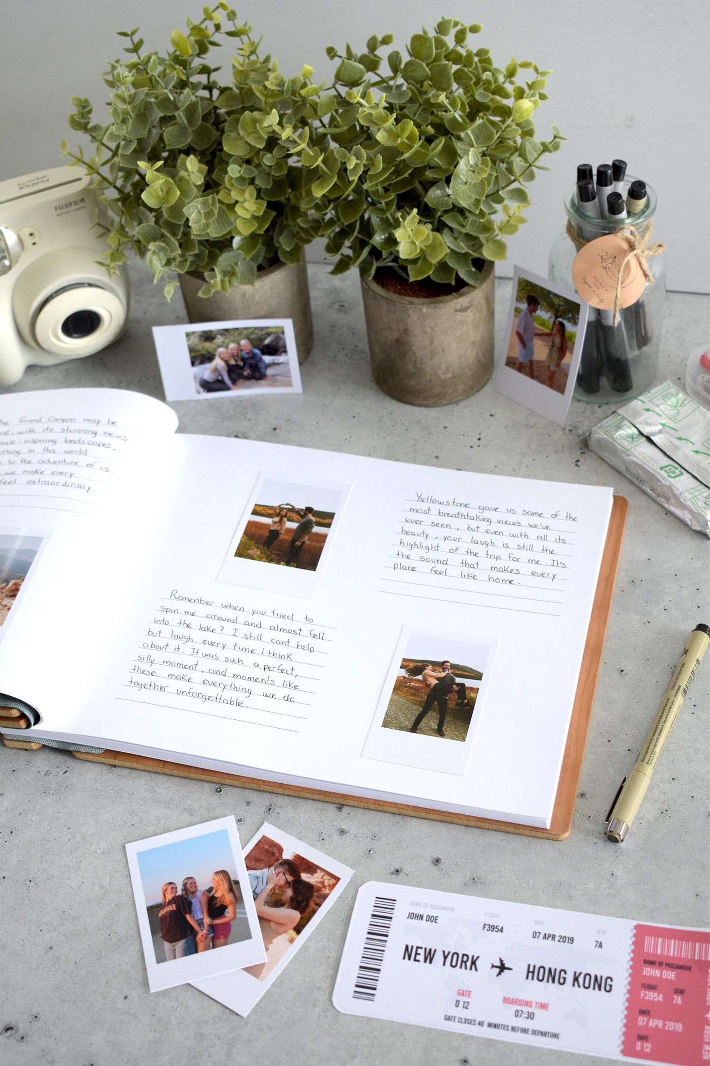 Adventure Book Scrapbook, Anniversary Gift, Travel Scrapbook, Couples gift for him