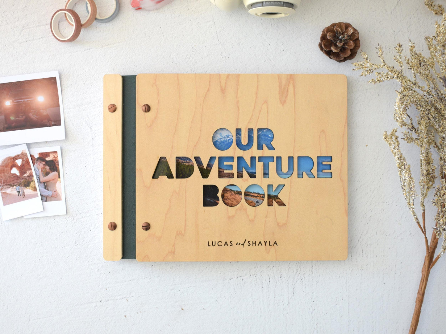 Adventure Book Scrapbook Valentines Gift for him, Personalized Anniversary Gift for her, Travel Scrapbook, Couple gift, Gifts for Boyfriend