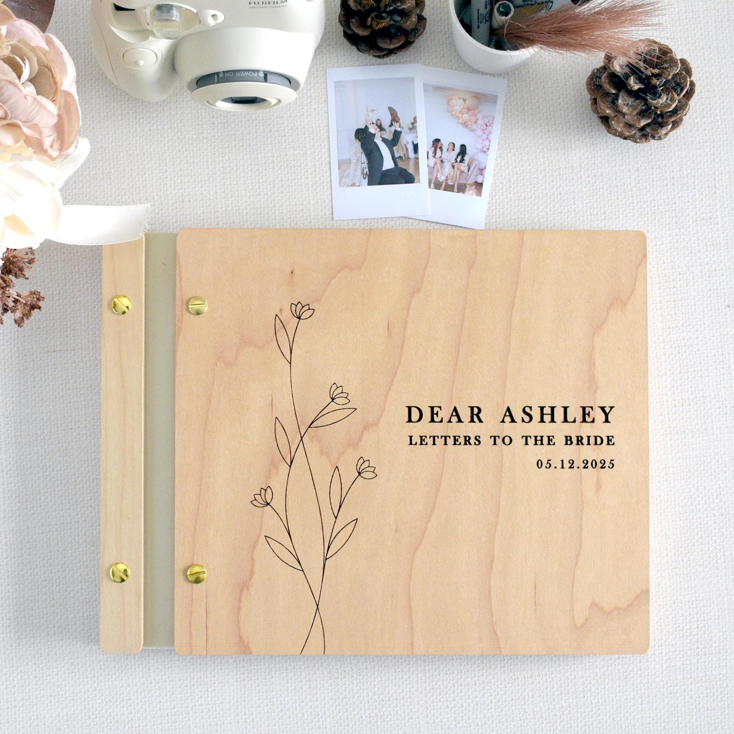 Personalized Letters to the bride Book, Bridal Shower Gift, Wedding Gifts, Bride Book, Bride Gift, Advice for the Bride to be Scrapbook