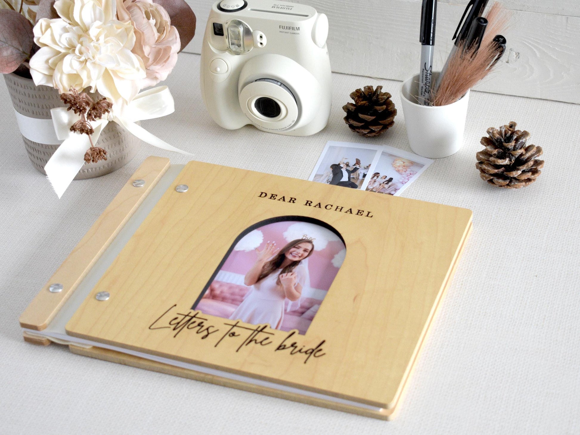 Personalized Letters to the bride Book, Bridal Shower Gift, Wedding Gifts, Bride Book, Bride Gift, Advice for the Bride to be Scrapbook