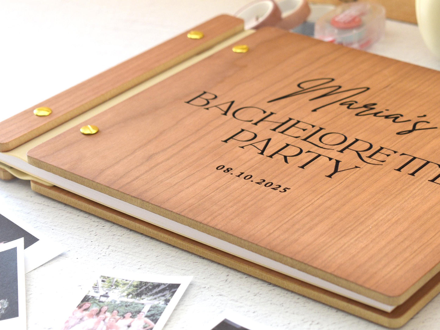 Custom Bachelorette Party Scrapbook, Letters to the Bride Book, Bridal Shower Gift, Wedding Gifts, Bachelorette Gifts, Bride Gift