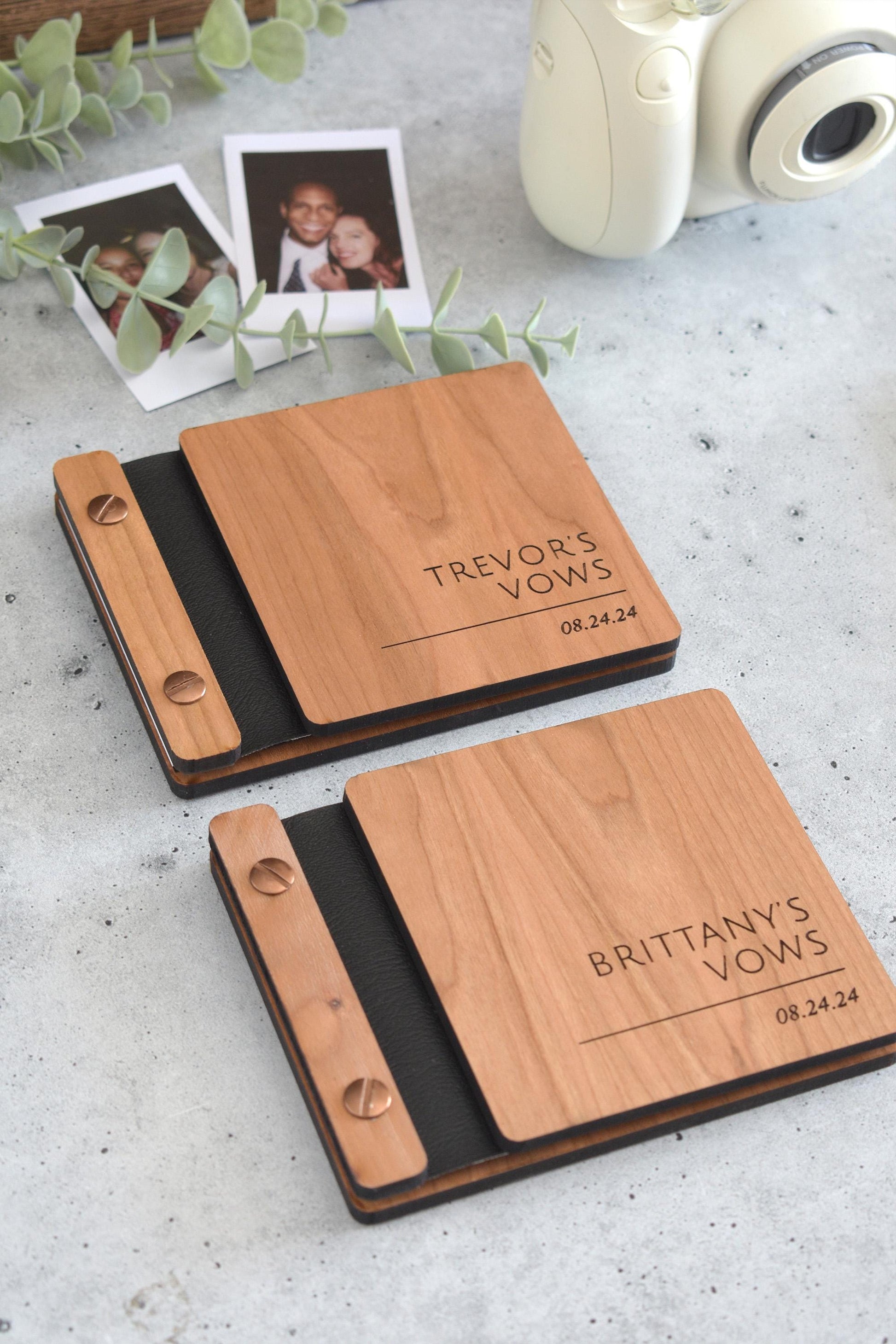 Wooden Wedding Vow Books, Wedding Gift, Personalized Vow Booklets for Bride and Groom, Engagement Gift, Couples Vow Renewal, Wedding Vow Books, Custom Vow Books, Her Vow Book, His Vow Book, wedding gift, vow books, vow books wedding, vow book, vow books set of 2, his hers vow books, couples gift, vow renewal, vow booklets