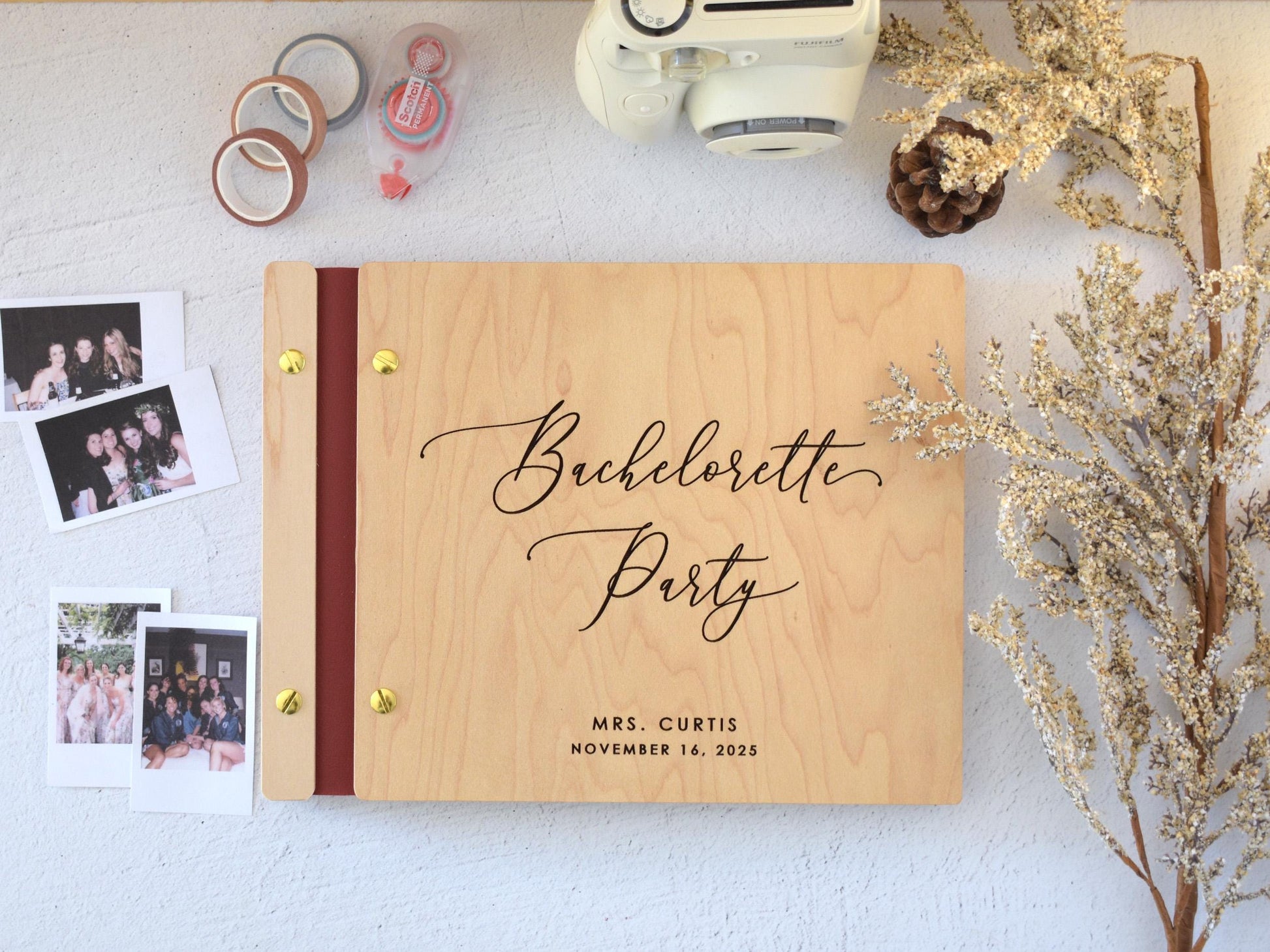 Bachelorette Party Scrapbook, Letters to the Bride Book, Bridal Shower Gift, Wedding Gifts, Bachelorette Gifts, Bride Gift, Bridesmaid Gifts