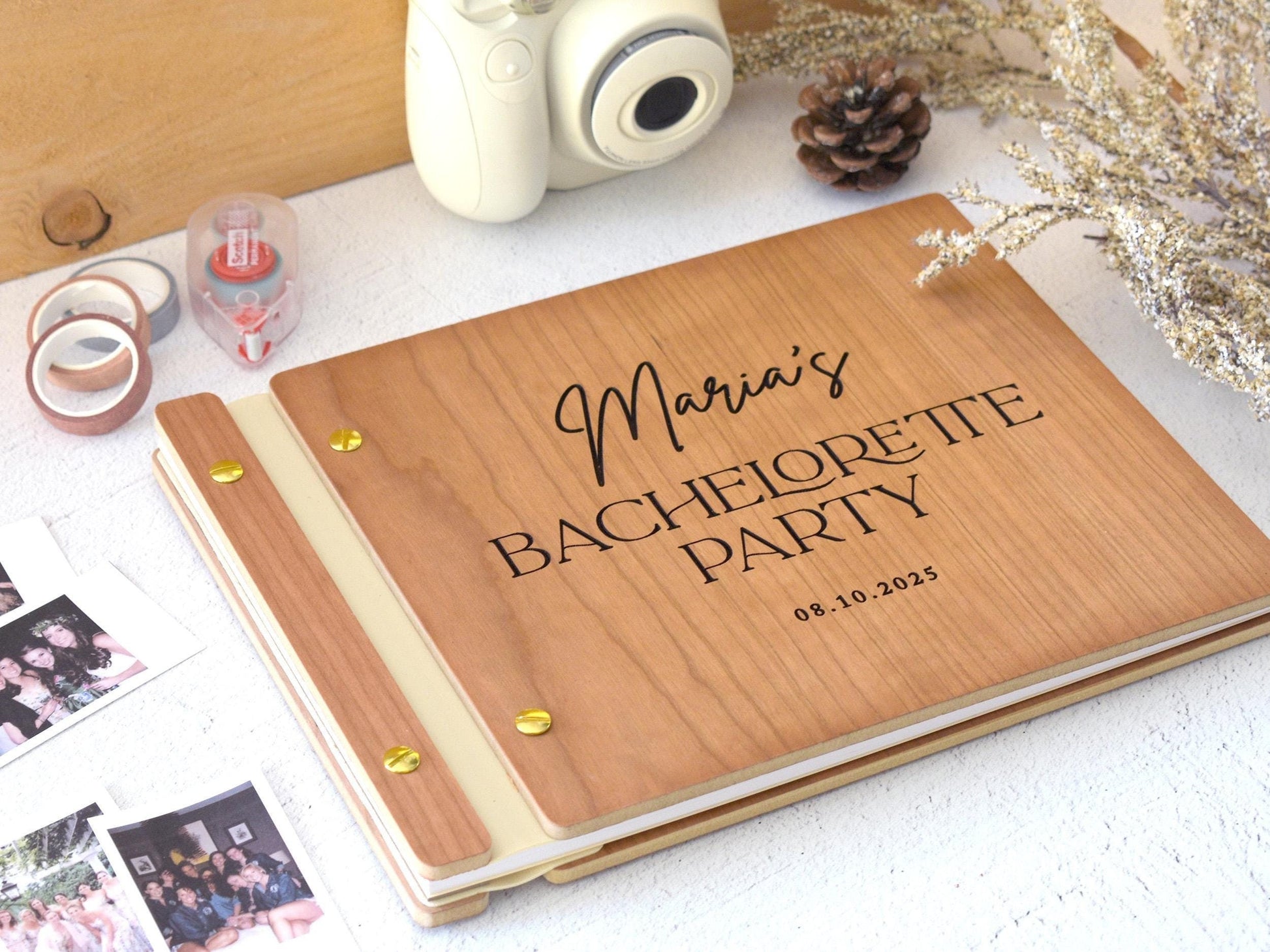 Custom Bachelorette Party Scrapbook, Letters to the Bride Book, Bridal Shower Gift, Wedding Gifts, Bachelorette Gifts, Bride Gift