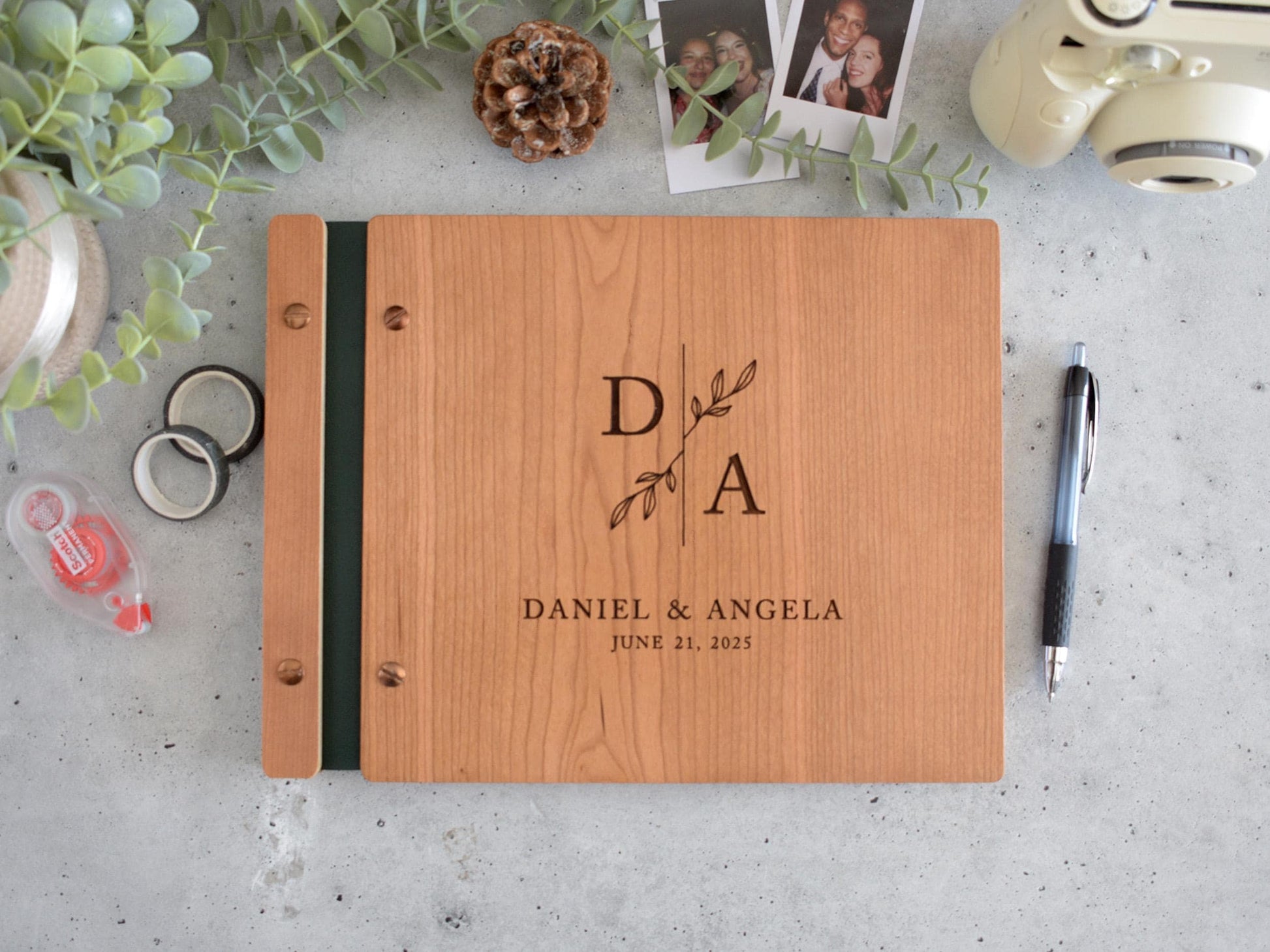 Minimalist Wooden Wedding Guest Book, Personalized Wedding Book, Polaroid Guestbook, Wedding and Engagement Gift, Wedding Photo Album, wooden guest book, wedding photo book, Wedding Guestbook, Wedding Guest Book, wedding gift, wedding book, wedding album, photo guest book, engagement gift, guest book wedding, polaroid guest book, wedding reception, sign in book