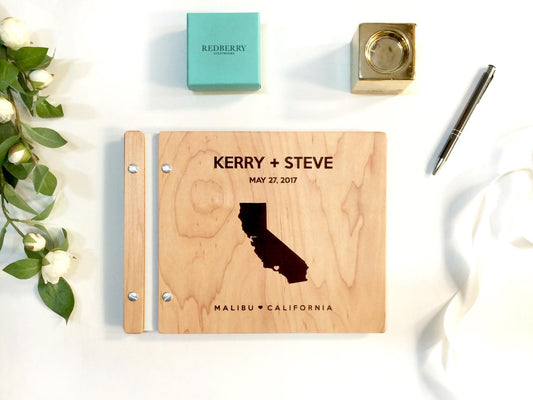 California Wedding Book Destination Wedding Guest Book