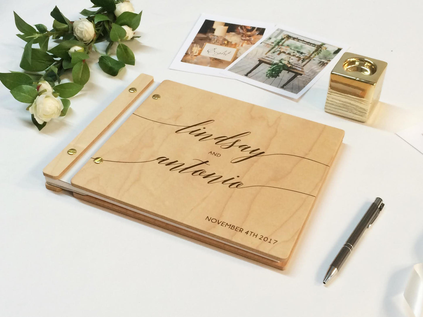 Wedding Guest Book - Custom Photo Booth Album for Boho Weddings