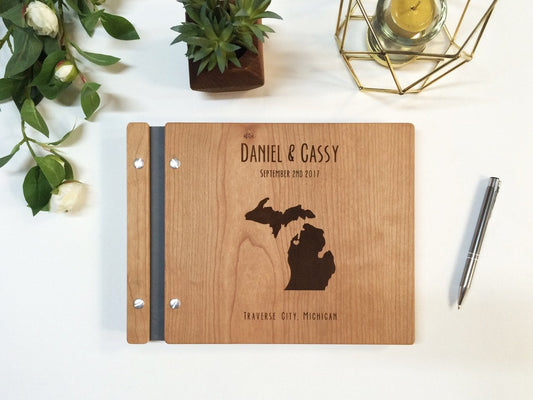 Midwest/Michigan Wedding Guest Book Photo Booth Album
