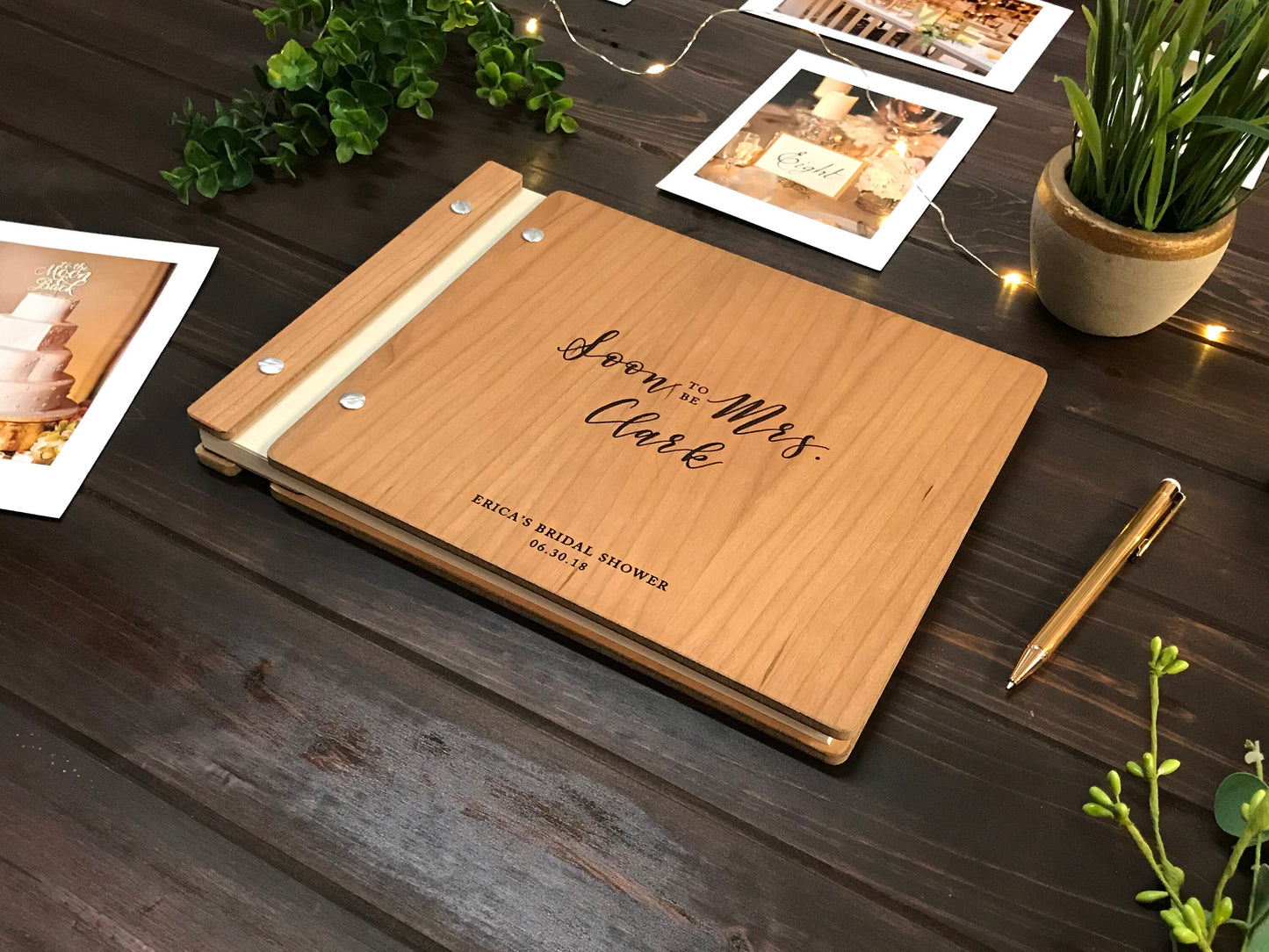 Soon To Be Mrs. Bridal Shower Guest Book, Bridal Shower Gift,