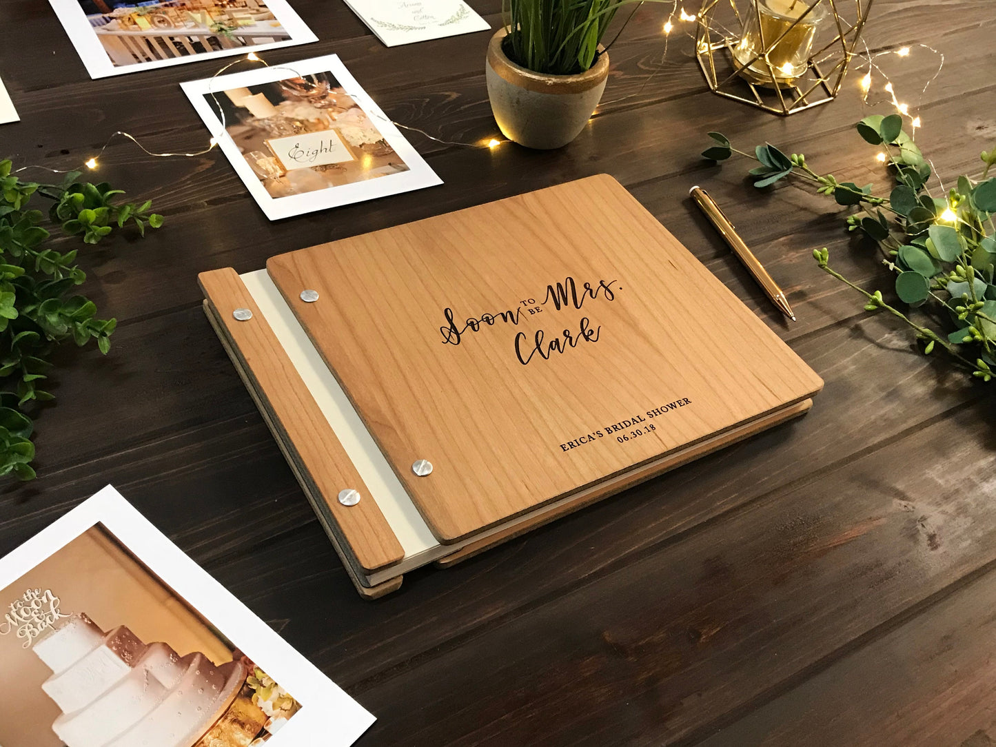 Soon To Be Mrs. Bridal Shower Guest Book, Bridal Shower Gift,