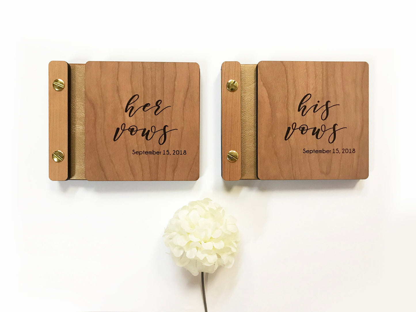 Wedding Vow Book Set His Vows and Her Vow Books