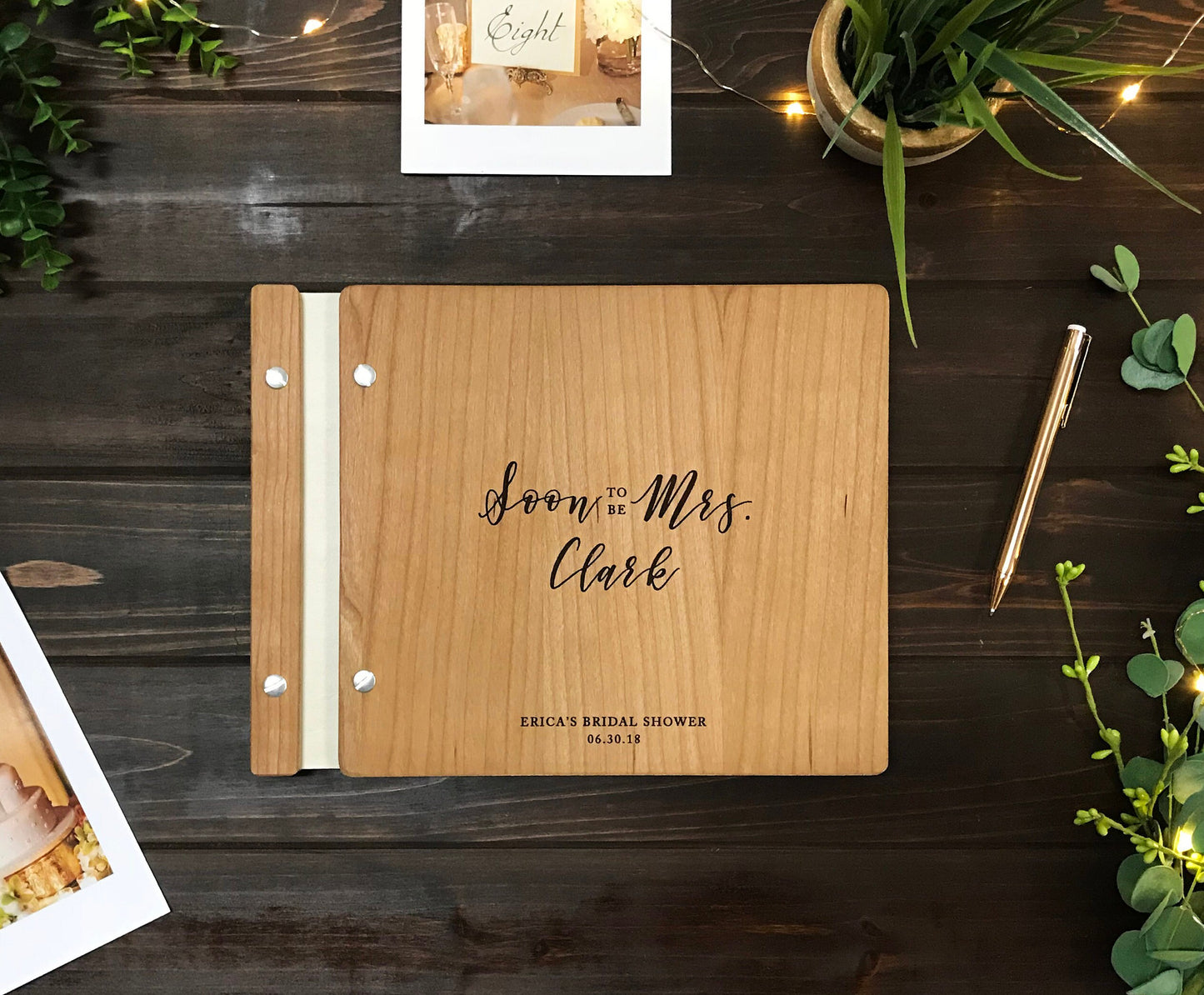 Soon To Be Mrs. Bridal Shower Guest Book, Bridal Shower Gift,
