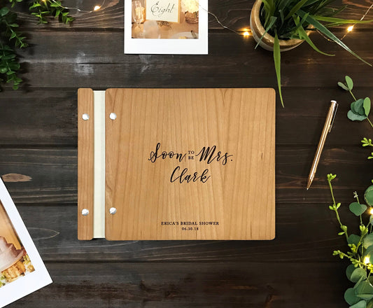 Soon To Be Mrs. Bridal Shower Guest Book, Bridal Shower Gift,