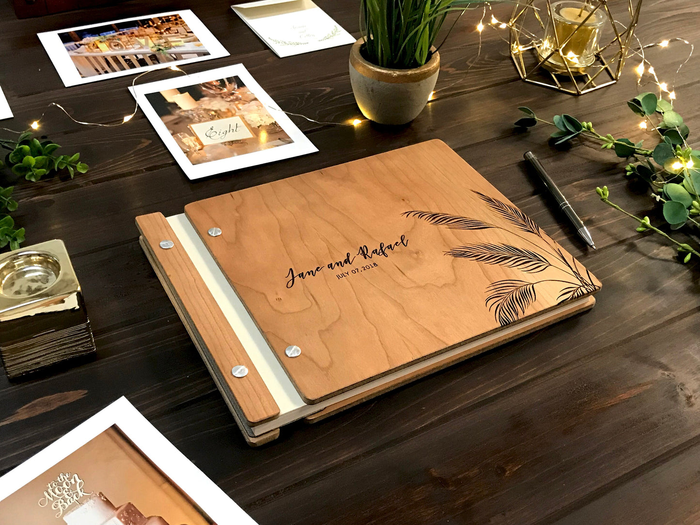 Tropical Wedding Guest Book, Destination Wedding Book, Beach Wedding