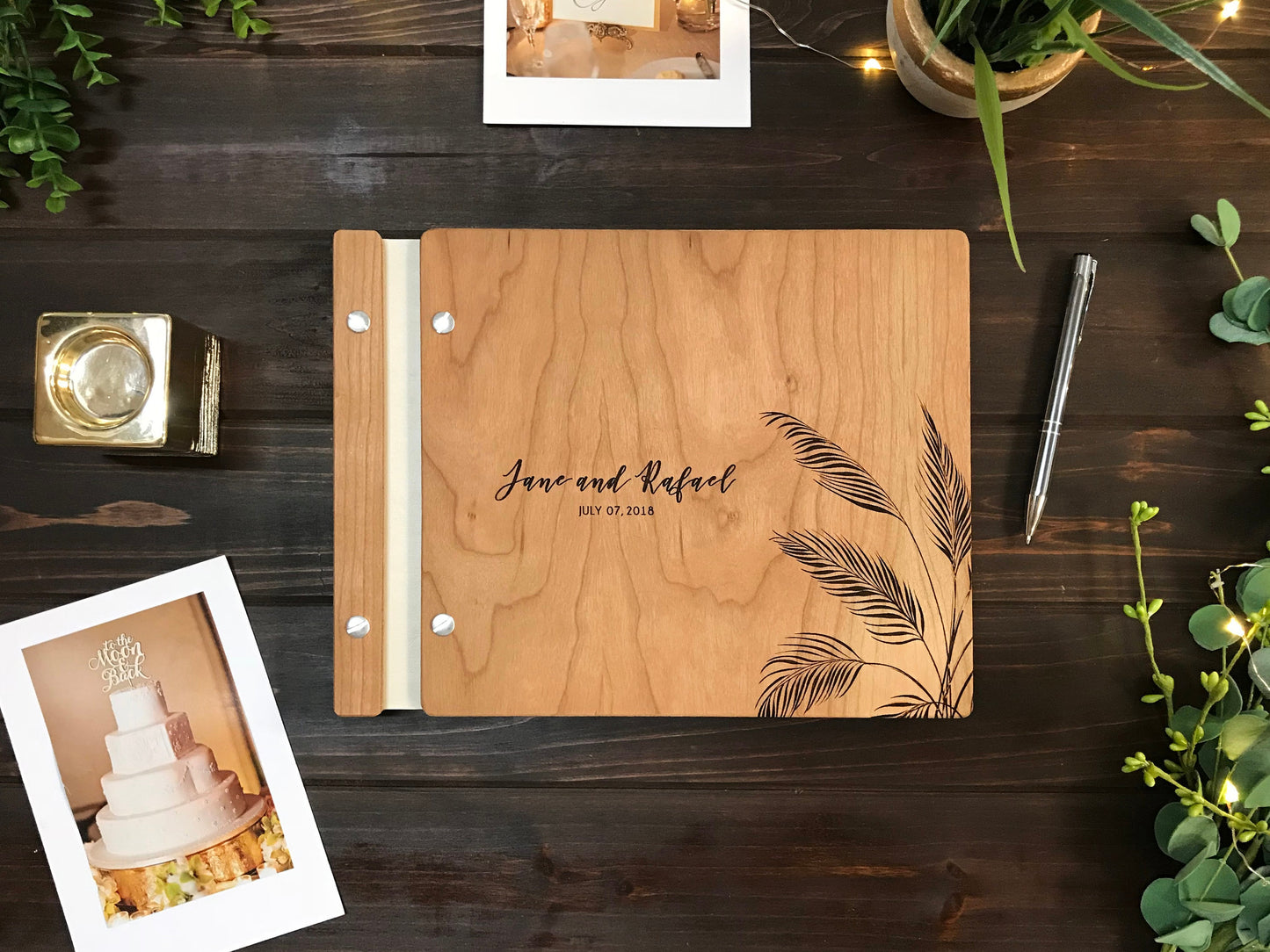 Tropical Wedding Guest Book, Destination Wedding Book, Beach Wedding