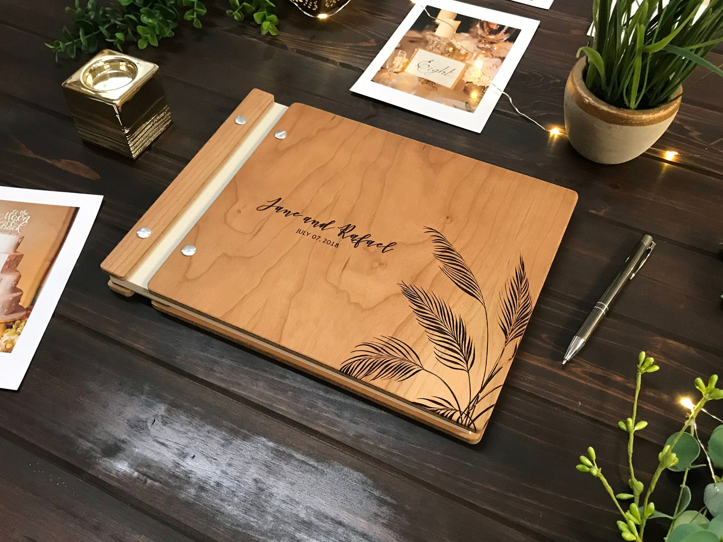 Tropical Wedding Guest Book, Destination Wedding Book, Beach Wedding