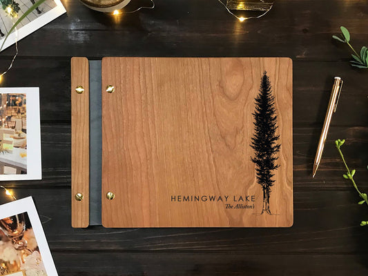 Lake Home Airbnb Guest Book with Tree Design
