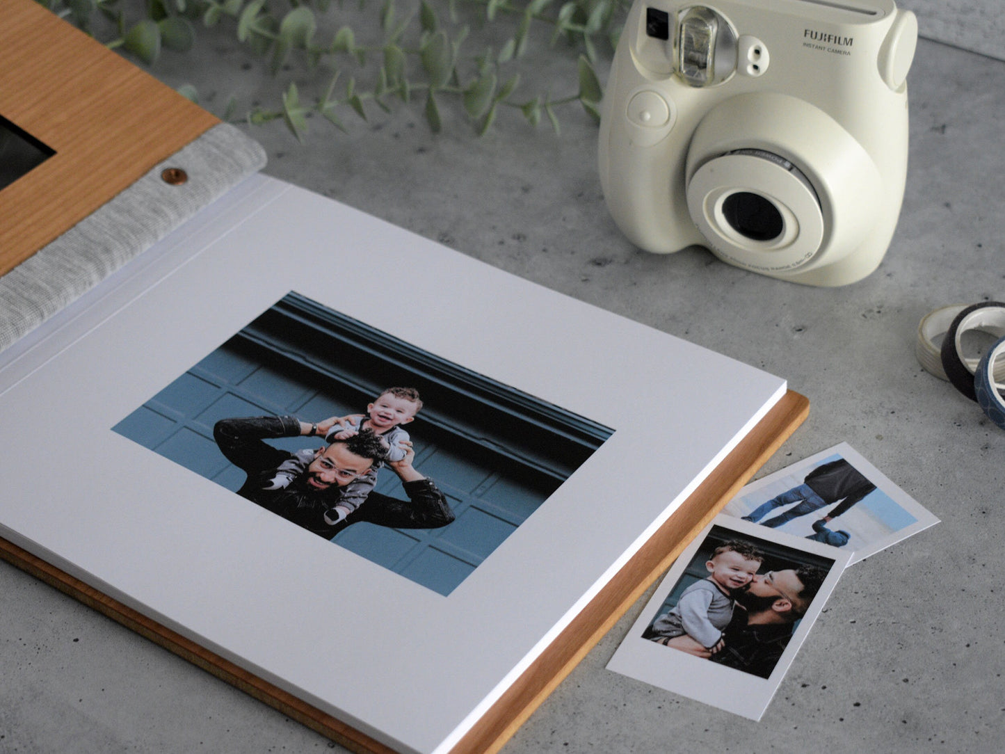 Father's Day Scrapbook Gift -  Square Cut Out Design