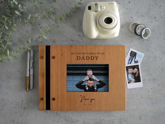 Father's Day Scrapbook Gift -  Square Cut Out Design