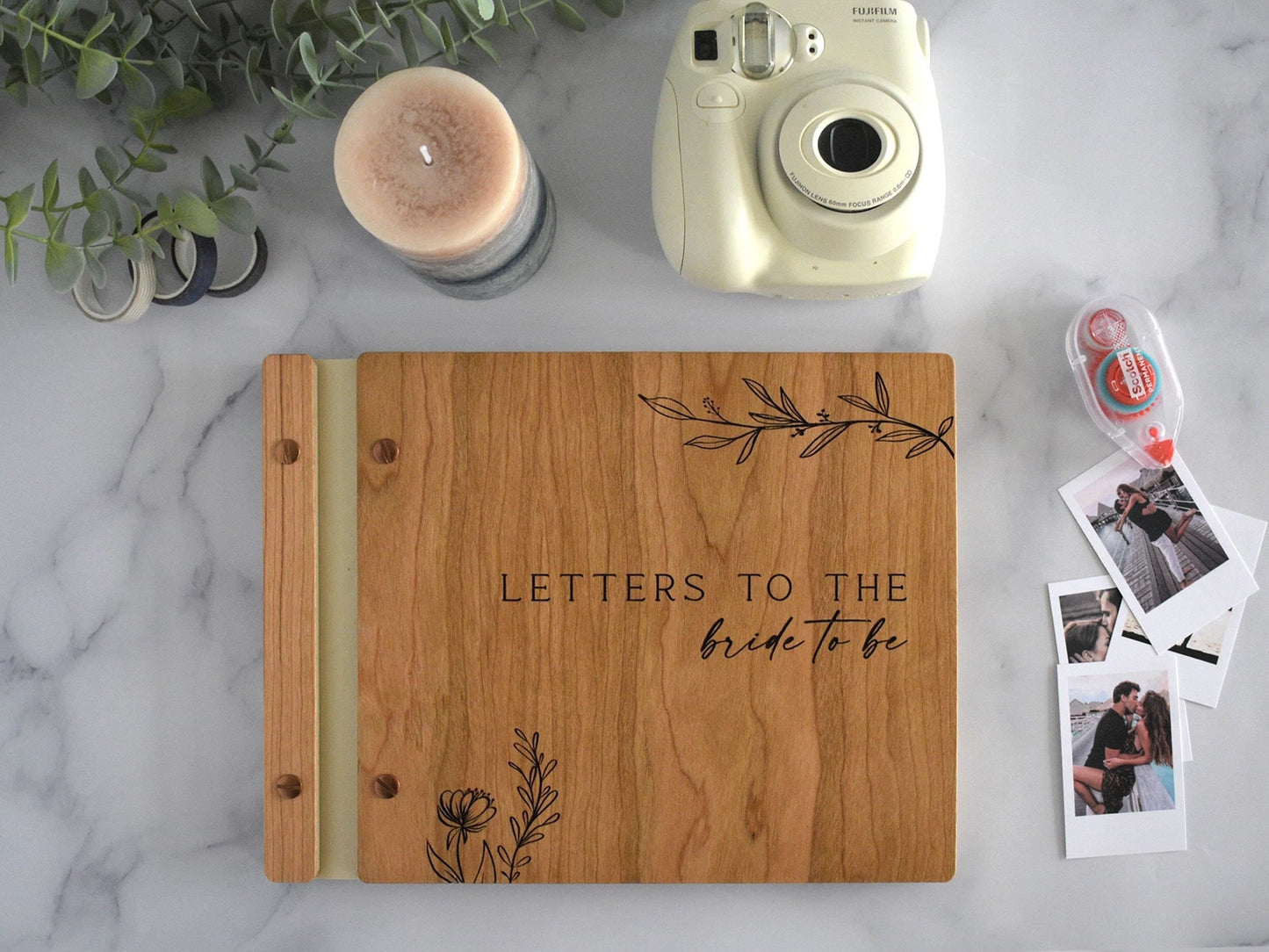 Letters to the Bride to be Bridal Shower Guest Book Gift