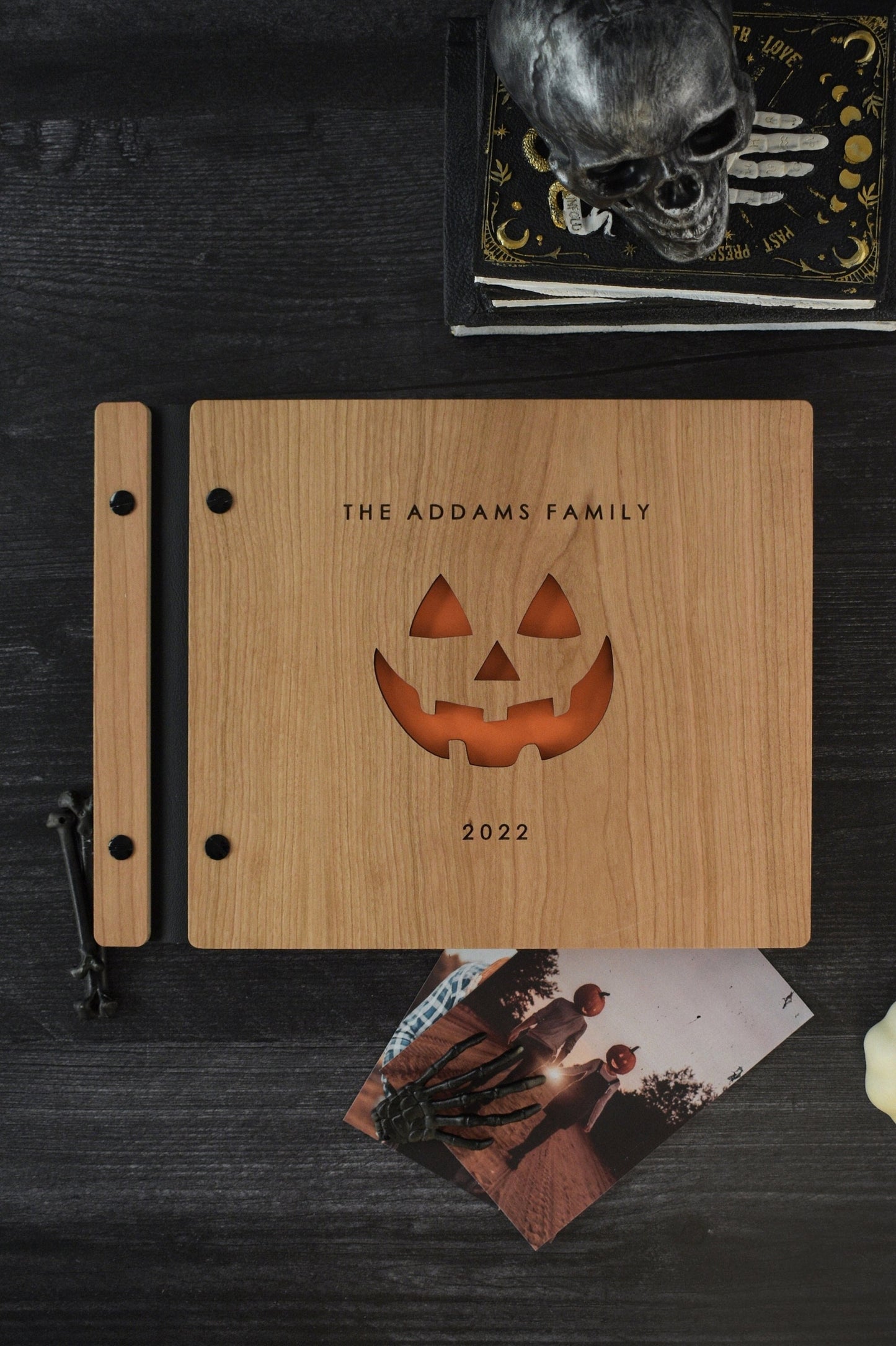 Pumpkin Face Halloween Memory Book, Scrapbook