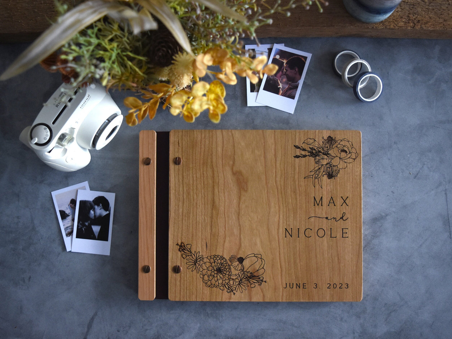 Boho Wedding Guest Book - Perfect for Photos, Heartfelt Messages, Photobooth, Wedding Album