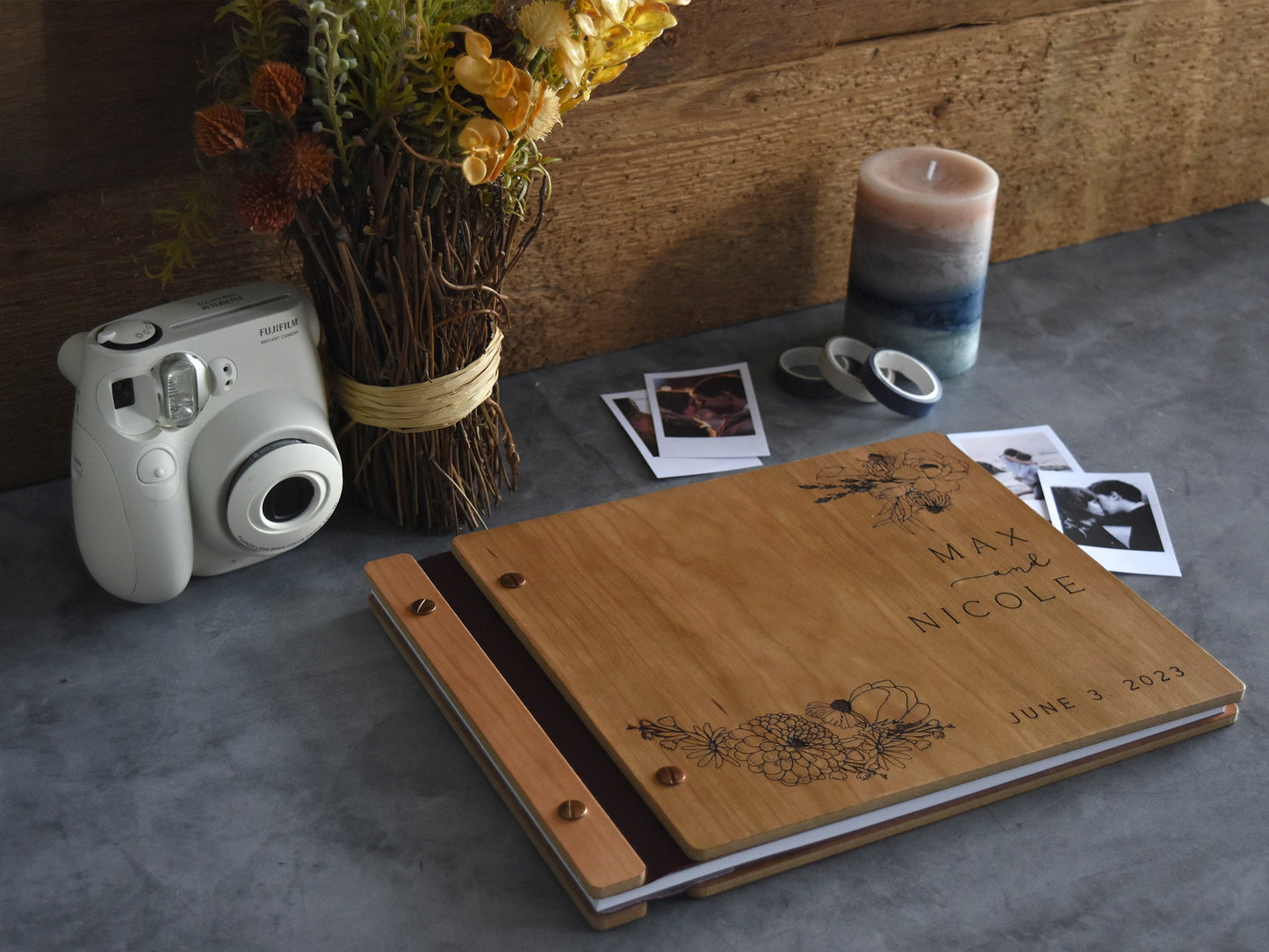 Boho Wedding Guest Book - Perfect for Photos, Heartfelt Messages, Photobooth, Wedding Album