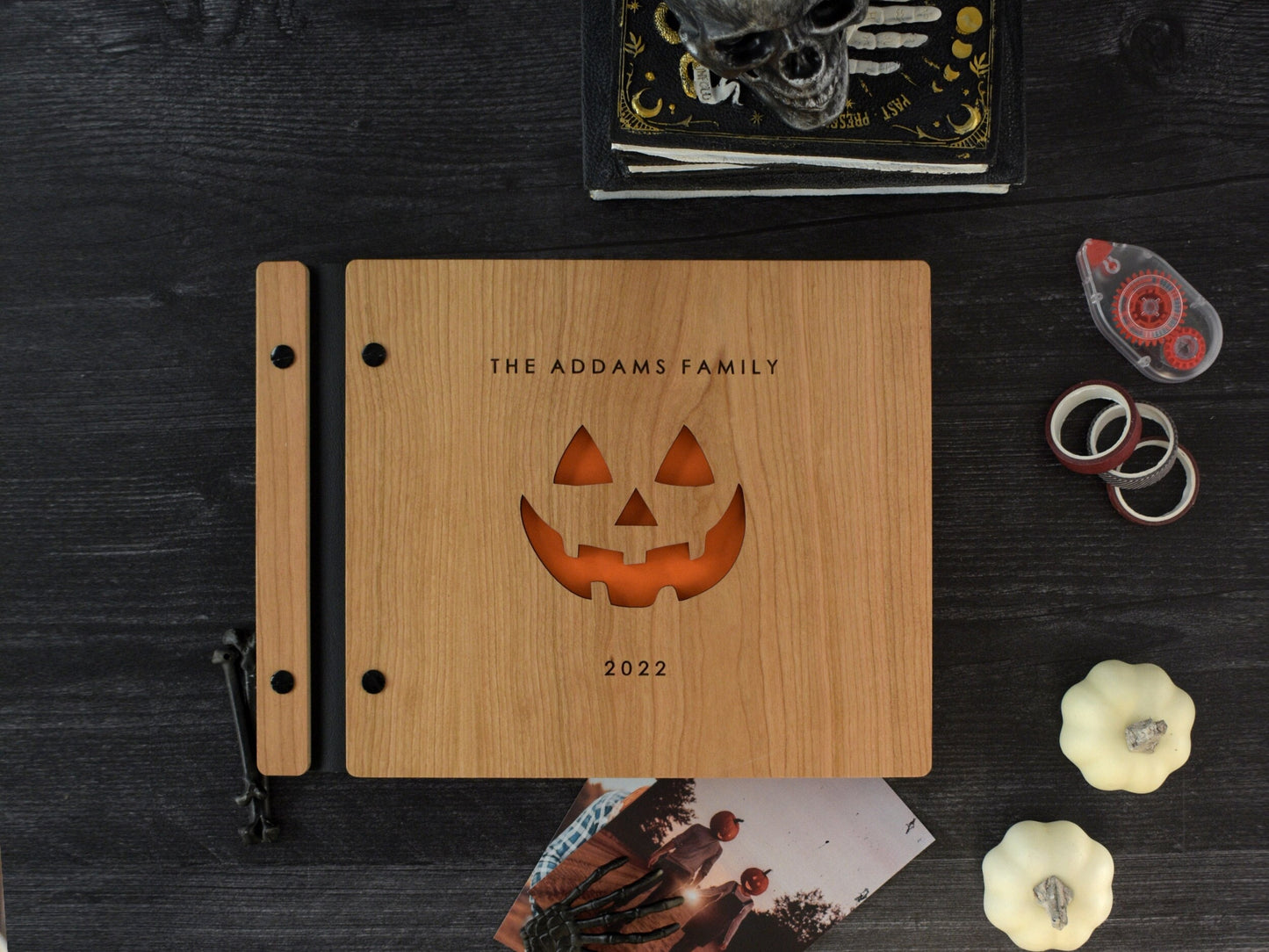 Pumpkin Face Halloween Memory Book, Scrapbook