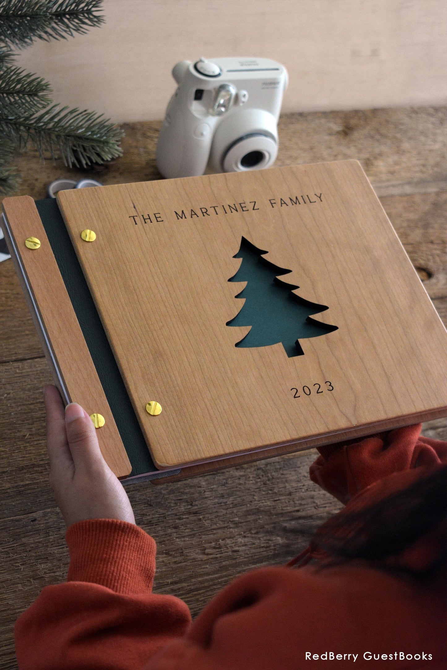 Christmas Tree Photo Album Holiday Scrapbook Gifts