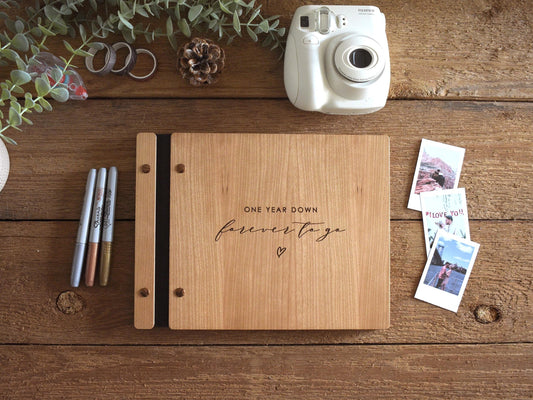 One year down forever to go Anniversary Scrapbook