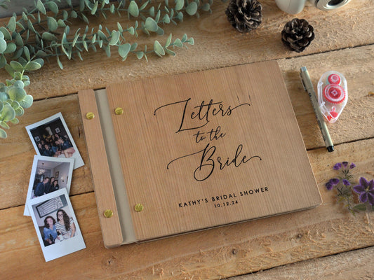 Letters to the Bride, Book Bridal Shower Gift from Bridal Party to Bride, Keepsake Wedding Gift, Advice for the Bride to be