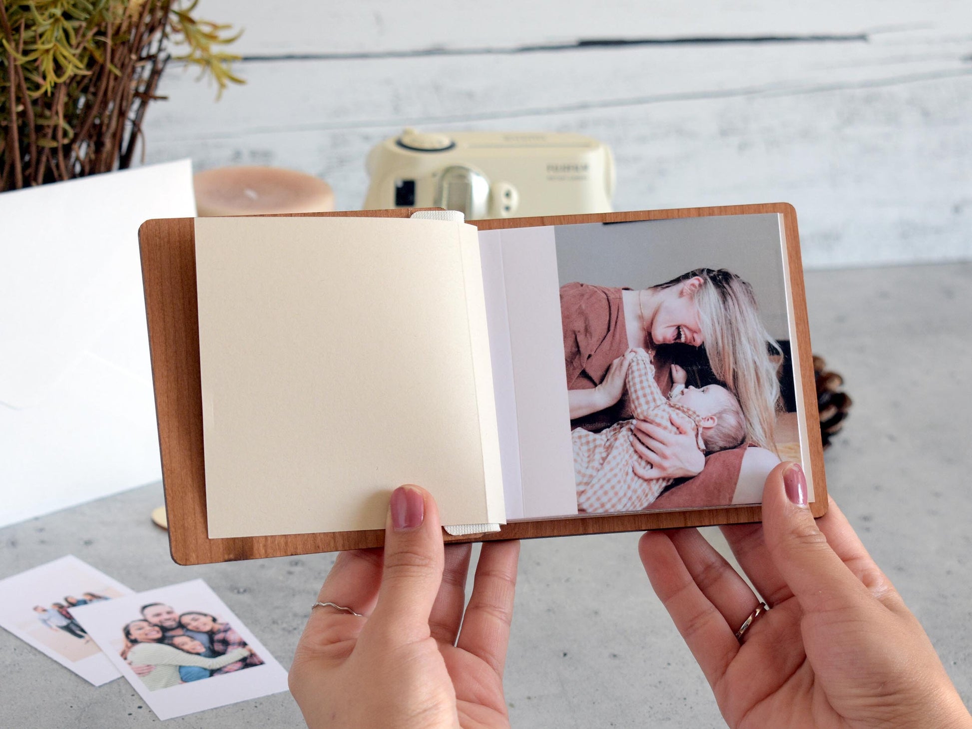 Humorous Mom, Thanks engraved photo book - perfect for capturing fun family moments.