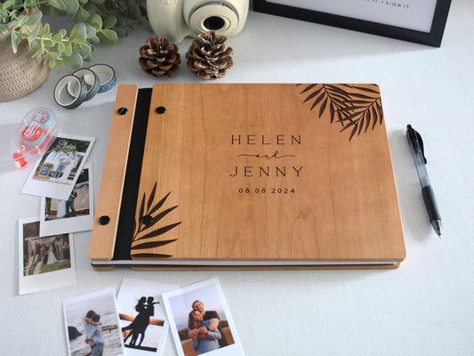 Tropical Palm Wedding Guest Book Beach Wedding Guestbook | Hawaii Florida Mexico Punta Cana Dominican Republic Puerto Rico Wedding Guestbook