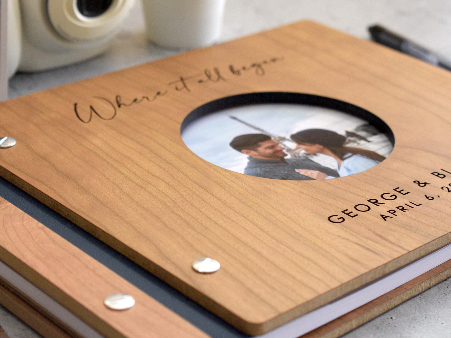 Personalized Anniversary Gifts for him, Gifts for her, One Year Anniversary Gift for Boyfriend, Couple Gifts, Anniversary Scrapbook Album