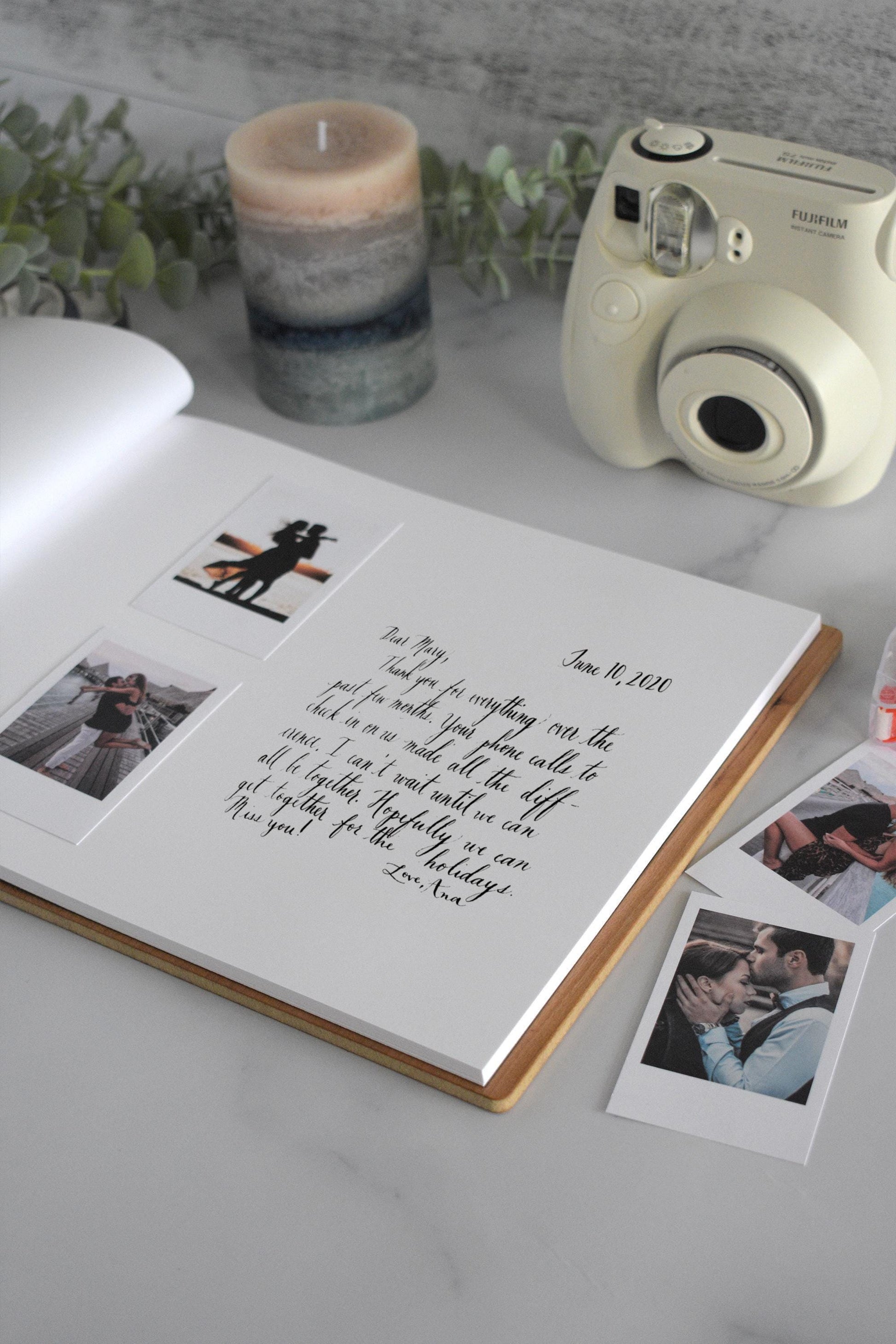 Personalized Anniversary Gifts for him, Gifts for her, One Year Anniversary Gift for Boyfriend, Couple Gifts, Anniversary Scrapbook Album