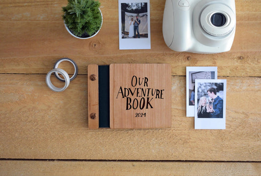 Our Adventures Book Scrapbook Album Travel Scrapbook Gifts for him Personalized Gifts for boyfriend Adventure Photo Album Gift for her