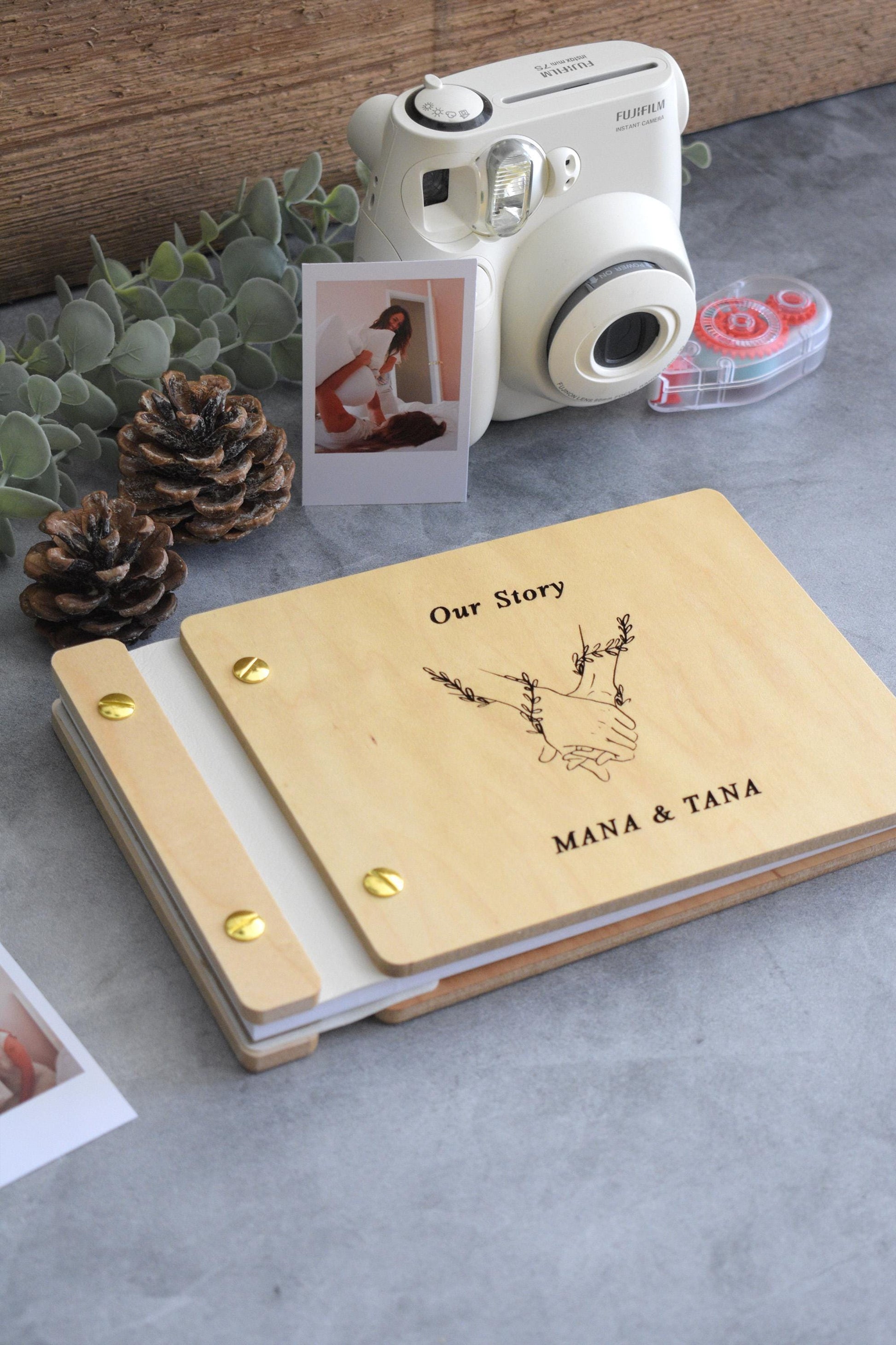 Our Story Anniversary Gift for her, Adventure Book Gift for him, Adventure Scrapbook, Boyfriend Gift