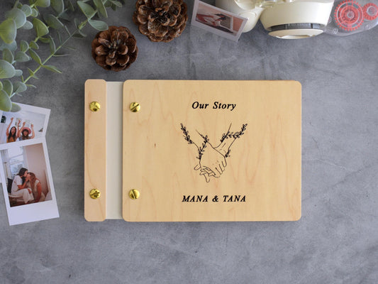 Our Story Anniversary Gift for her, Adventure Book Gift for him, Adventure Scrapbook, Boyfriend Gift