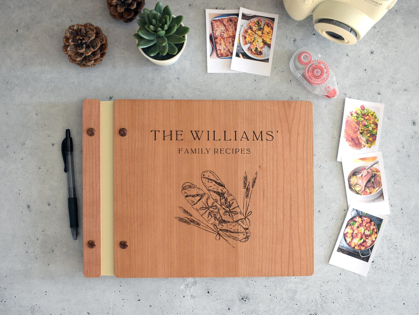 Personalized Recipe Book Binder, Gifts for Mom, Custom Cookbook, Birthday Gift For Mom, Mother Gift, Family Recipe Book Baking Gifts for Her