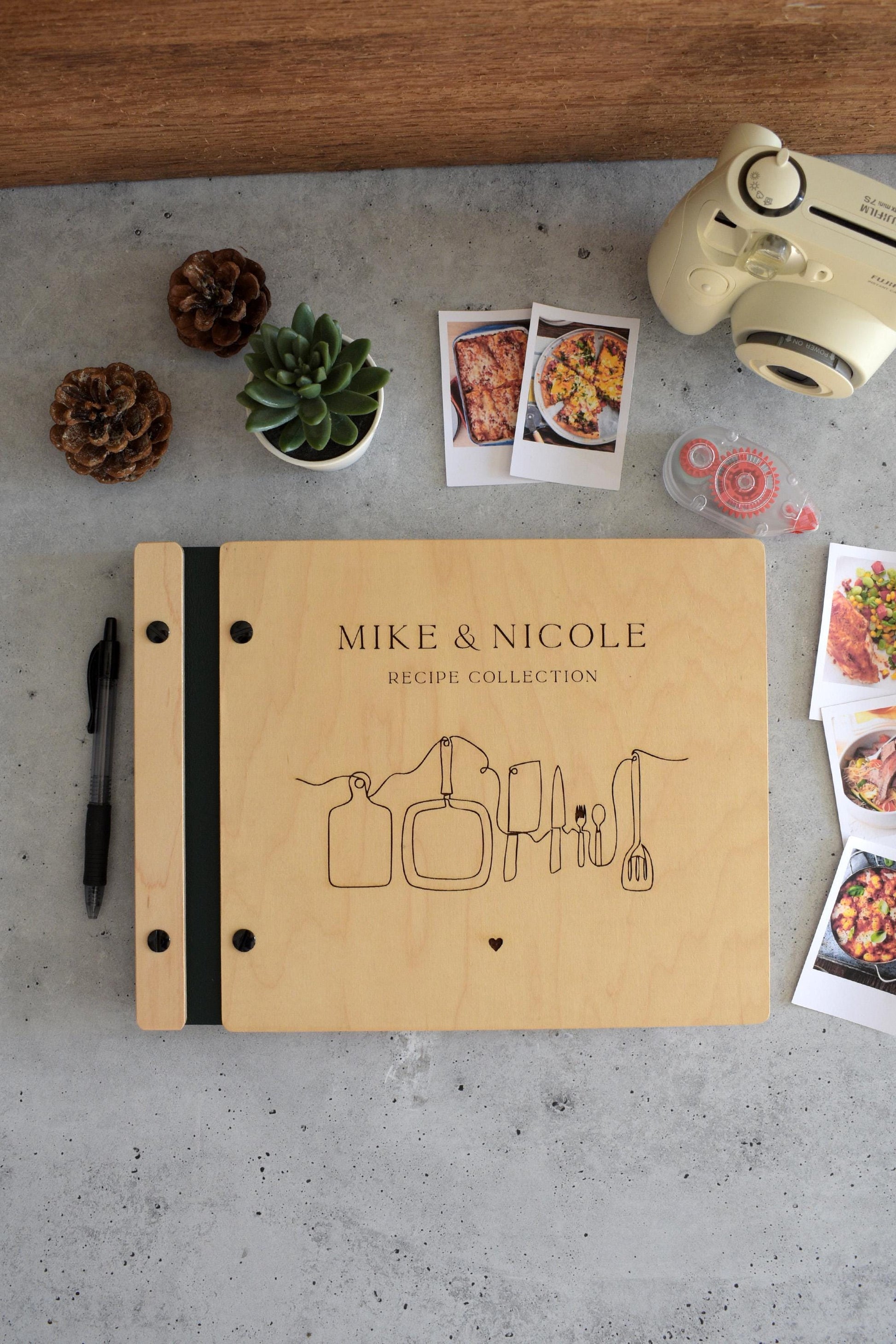 Personalized Recipe Book Binder, Christmas Gift for Mom, Custom Cookbook, Birthday Gift For Mom, Mother, Family Cookbook, Gifts for Her