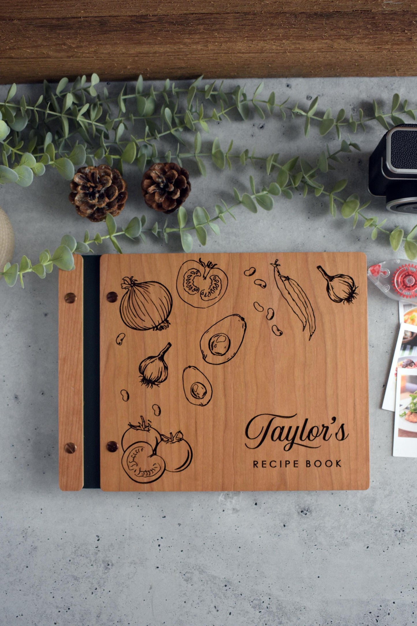 Personalized Recipe Book Binder, Christmas Gift for Mom, Custom Cookbook, Birthday Gift For Mom, Mother Family Cookbook Baking Gifts for Her