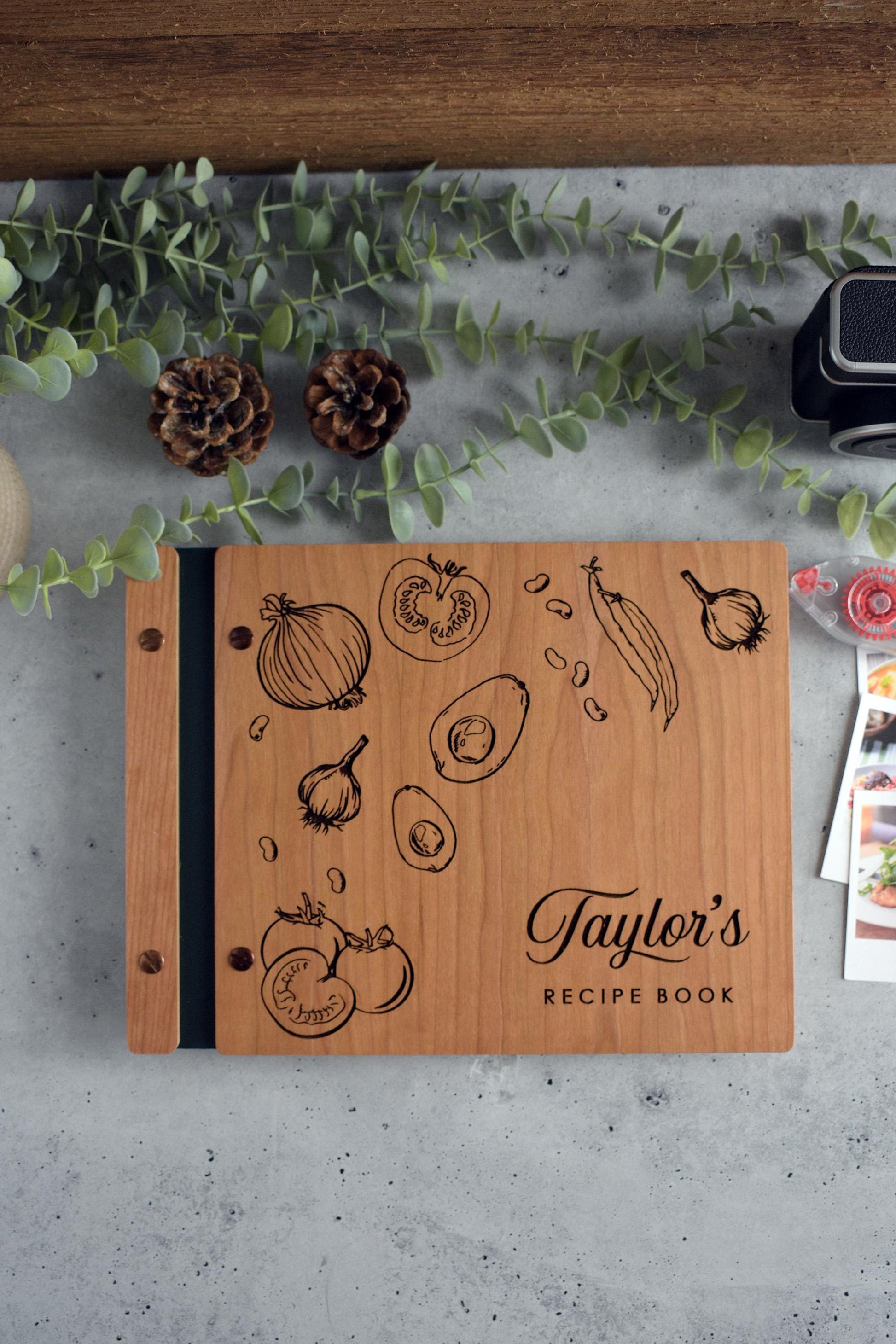 Personalized Recipe Book Binder, Christmas Gift for Mom, Custom Cookbook, Birthday Gift For Mom, Mother Family Cookbook Baking Gifts for Her